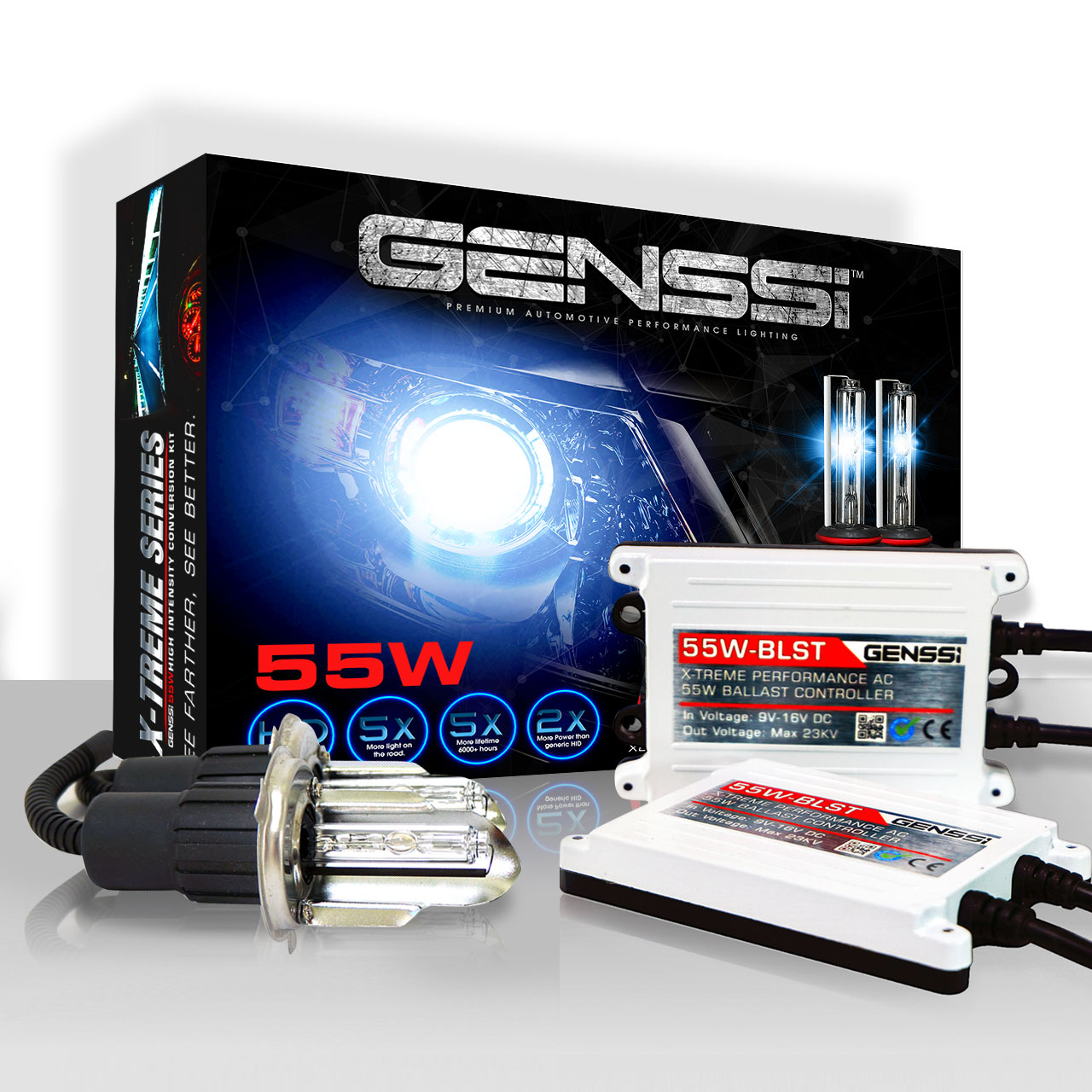 Genssi 55WAC Product image with box