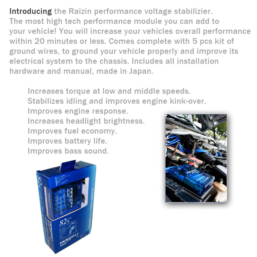 Battery Voltage Stabilizer Improves Alternator Battery Performance Grounding Kit